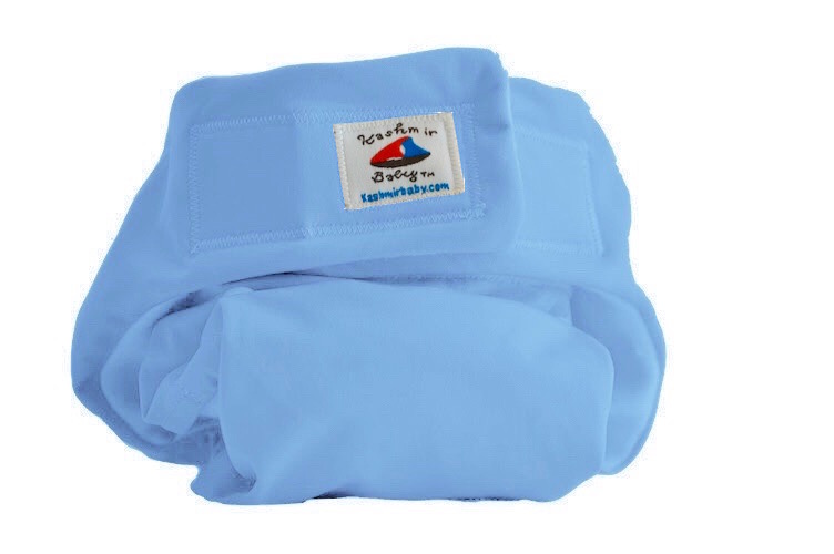Hemp One Size Pocket Diaper Velcro Closure (2 Pack) "Sandcastles" 