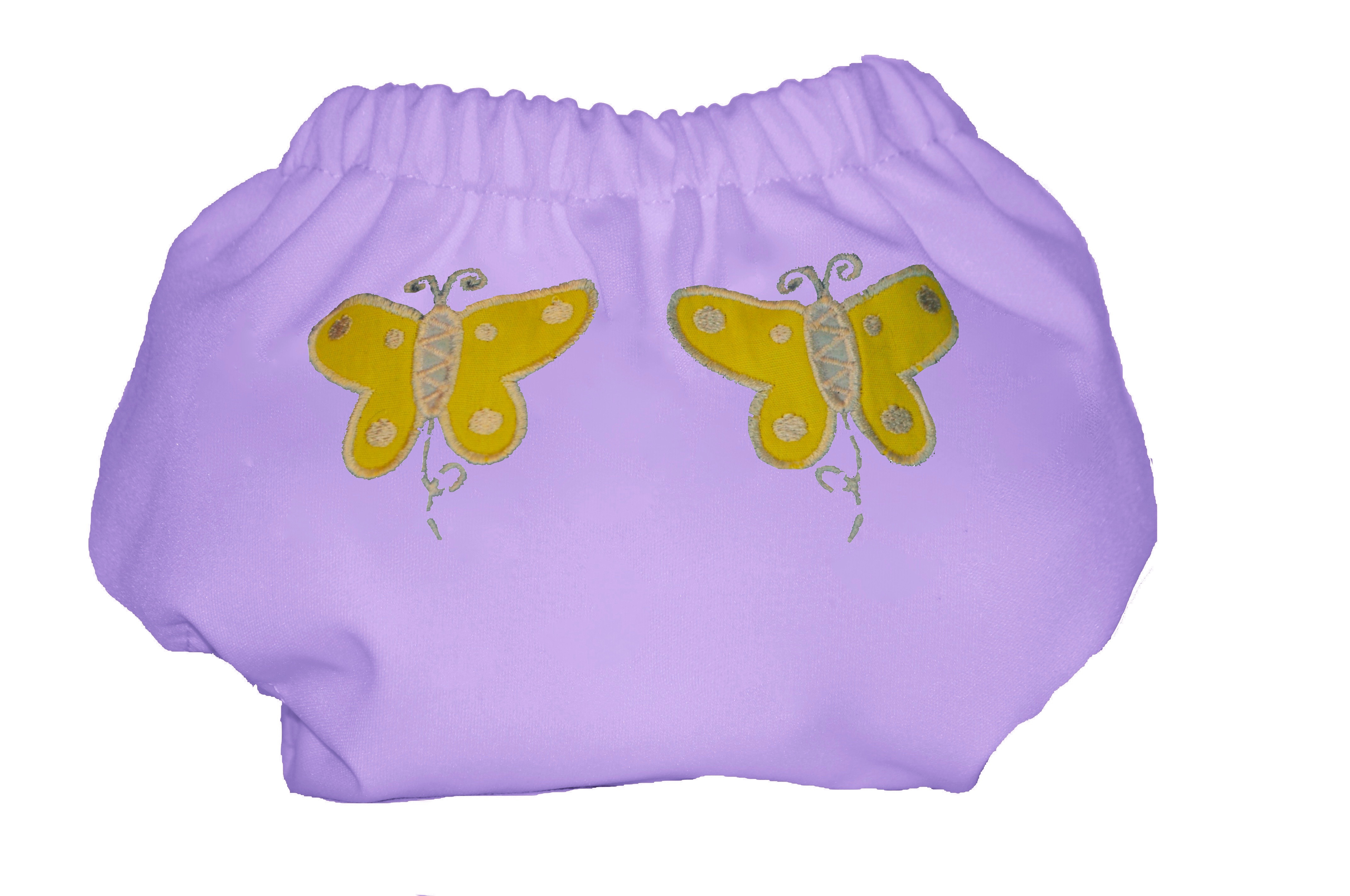 CarriedAway Charcoal Bamboo One Size Pocket Diaper Snap Closure (2 Pack) "Butterfly Kiss" 