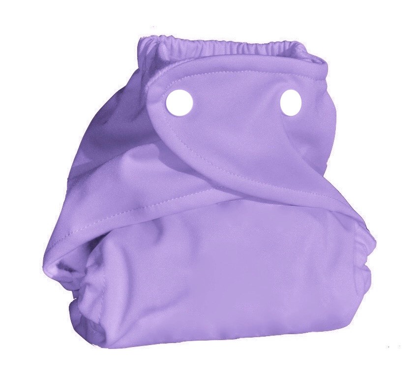 CarriedAway Charcoal Bamboo One Size Pocket Diaper Snap Closure (2 Pack) "Mermaid" 