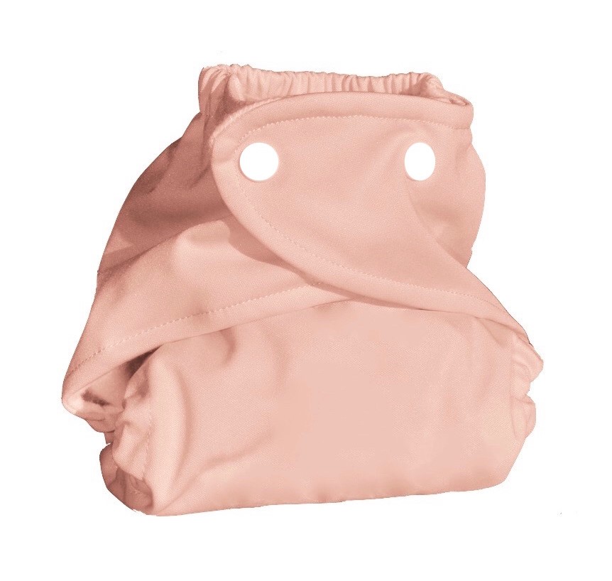 CarriedAway Charcoal Bamboo One Size Pocket Diaper Snap Closure (2 Pack) "Pretty in Pink" 
