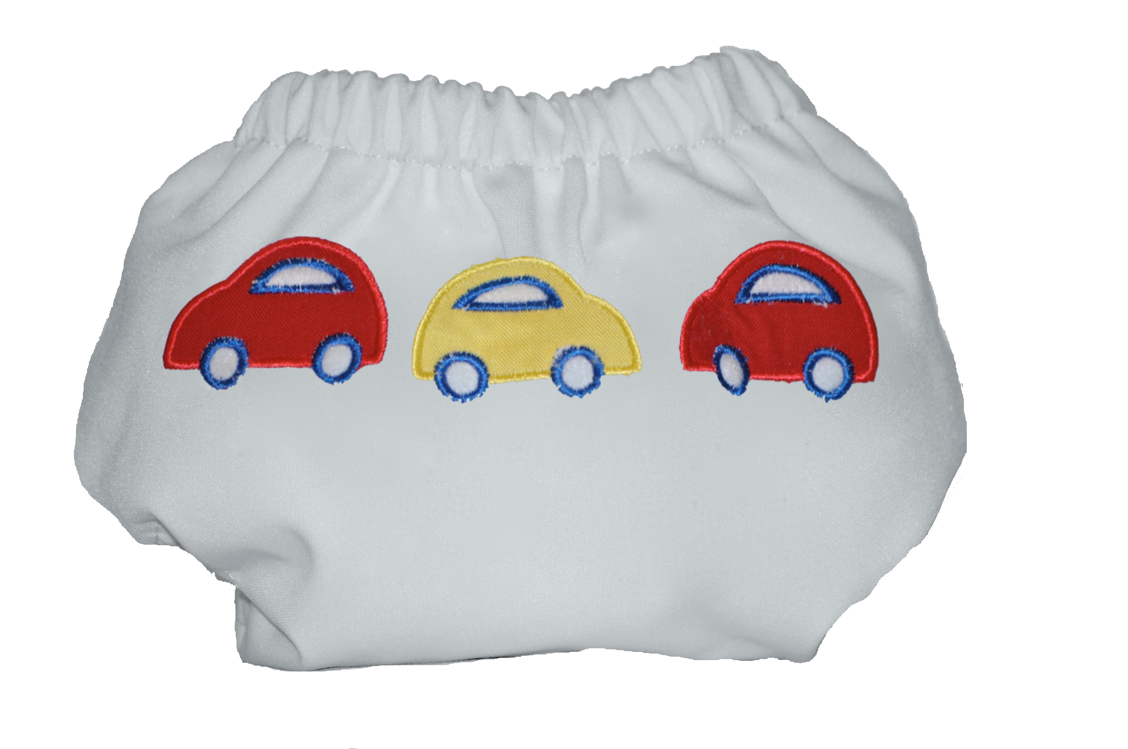 AllComfy One Size Diaper Cover Snap Closure (2 Pack) "Vroom!"